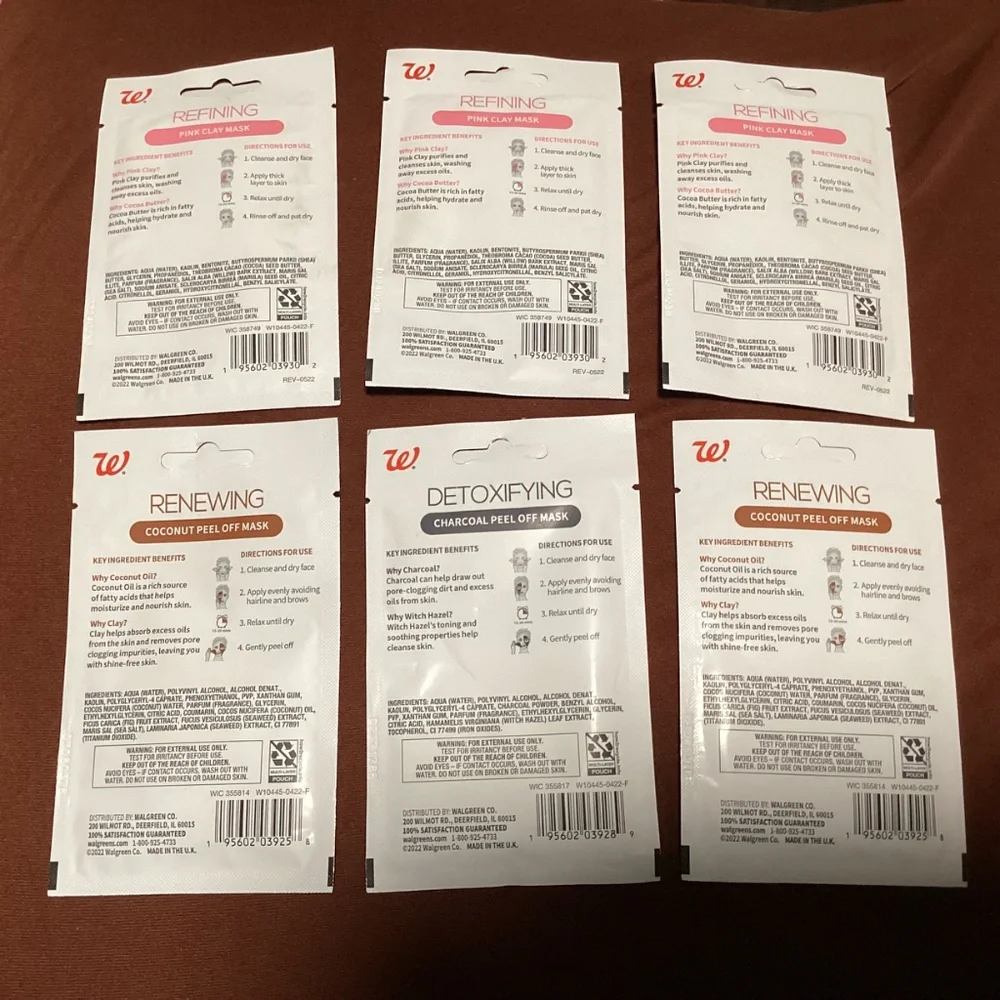 Walgreens Clay and Peel Off Masks Bundle